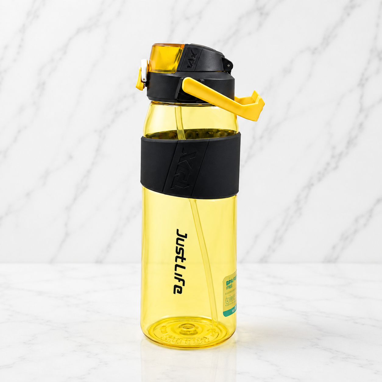 YUFUFUL Sports Sipper Water Bottle with Straw |Tiger | BPA Free Tritan Bottle | Leakproof Flip Top Lid | Office, School & Gym | 1800ml- YUFUFUL