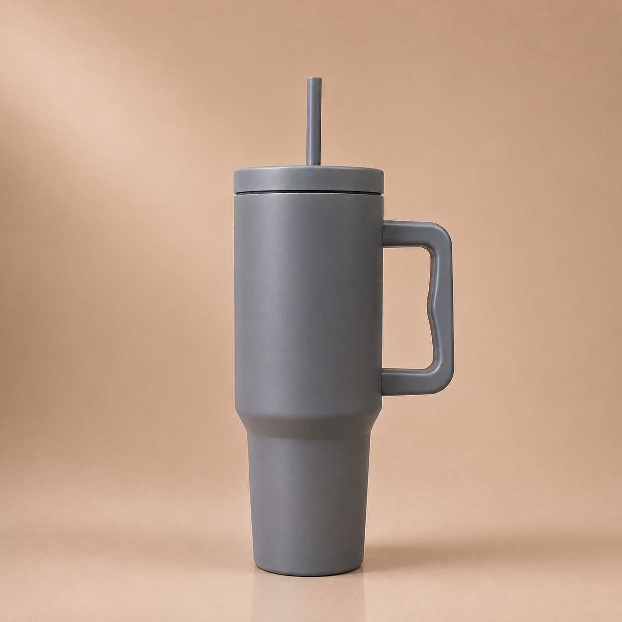 YUFUFUL SipAura™ Insulated Travel Tumbler with Handle & Straw | Storm Grey | 1200ml