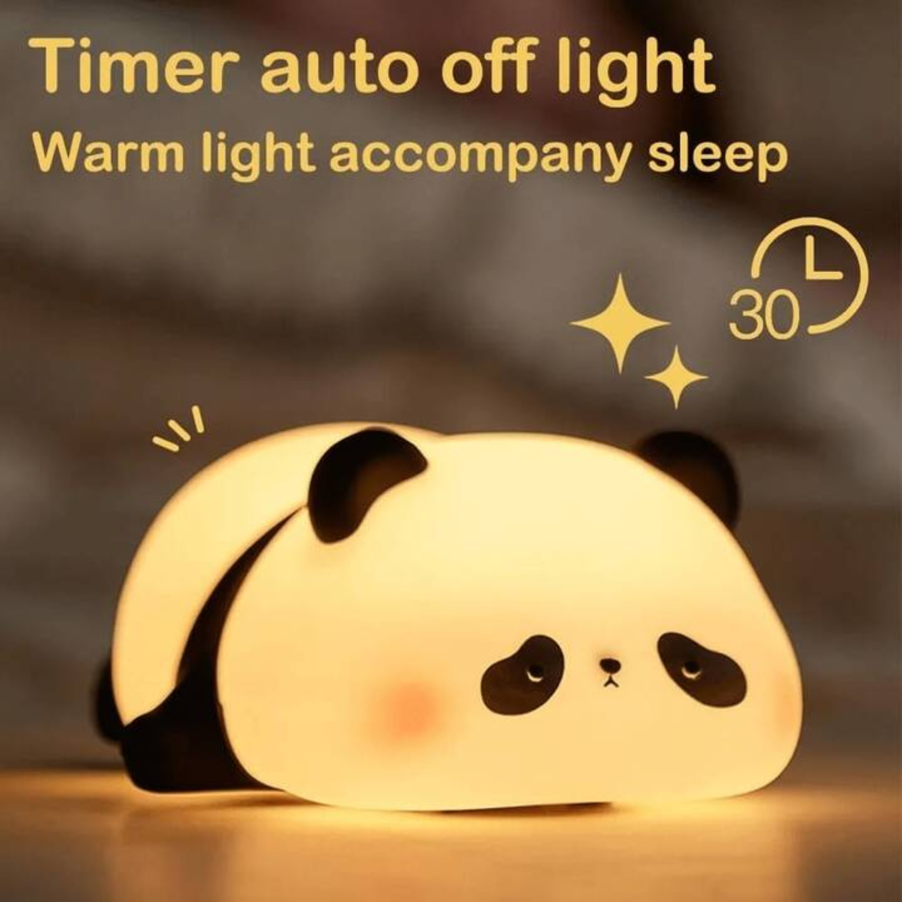 YUFUFUL  Lamp Sleepy Panda Rechargeable Night Lamp - YUFUFUL