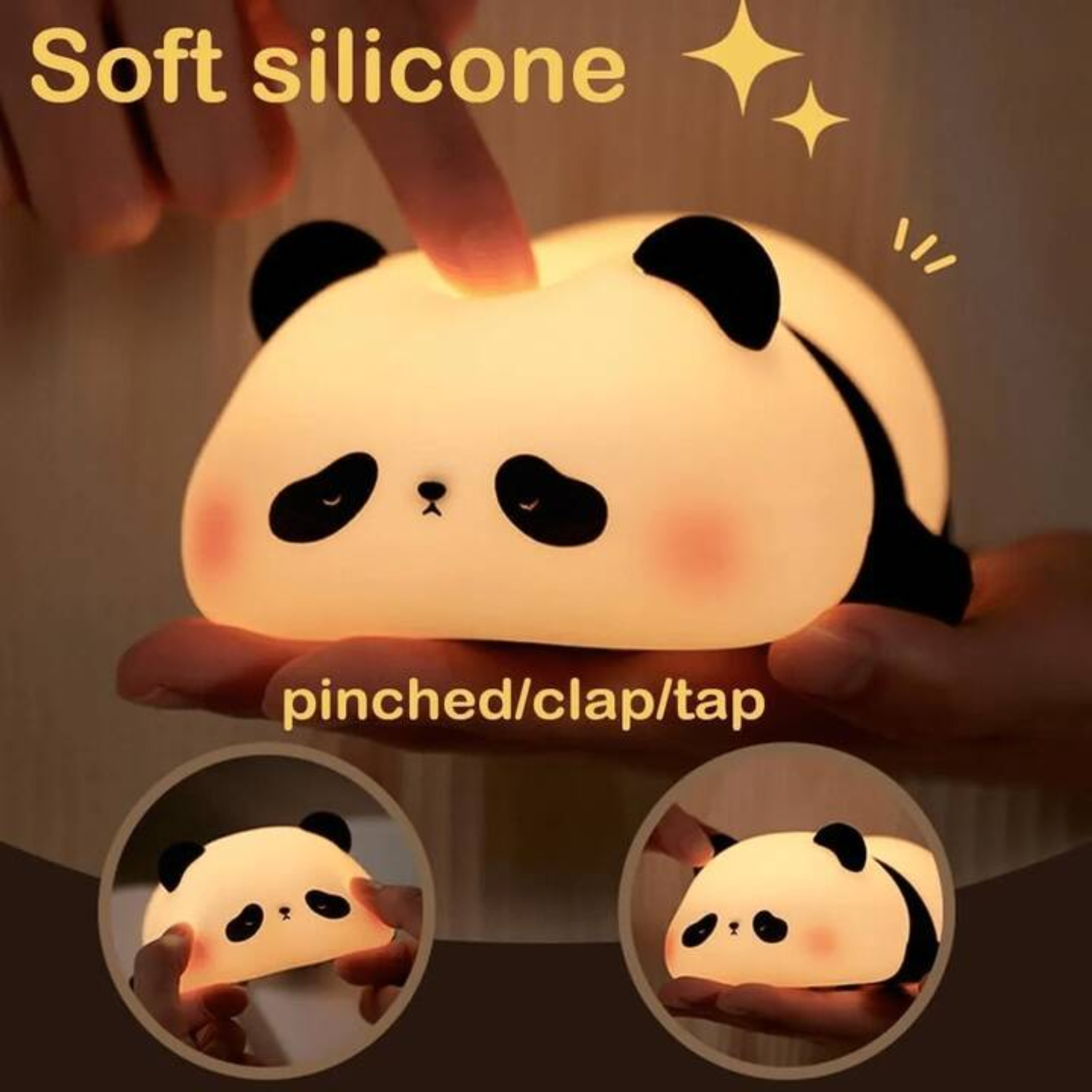 YUFUFUL  Lamp Sleepy Panda Rechargeable Night Lamp - YUFUFUL