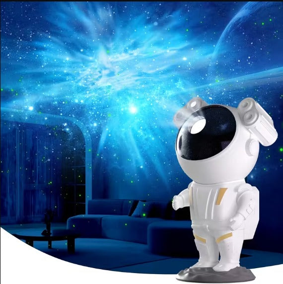 Astronaut Galaxy Star Projector Night Light | 8 Nebula Effects | Adjustable Projection Angle | Remote Control & Timer | LED Starry Sky Projector Lamp for Bedroom, Kids, Gaming & Home Decor