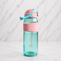 YUFUFUL Sports Sipper Water Bottle with Straw |Bubblegum| BPA Free Tritan Bottle | Leakproof Flip Top Lid | Office, School & Gym | 1800ml- YUFUFUL