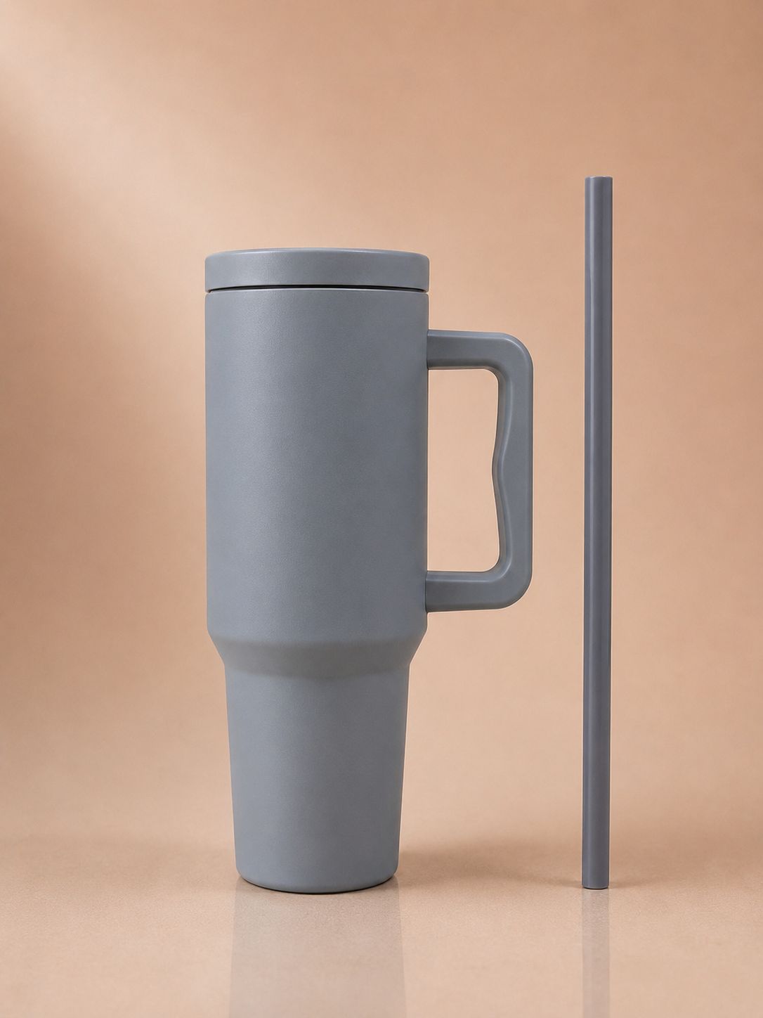 YUFUFUL SipAura™ Insulated Travel Tumbler with Handle & Straw | Storm Grey | 1200ml