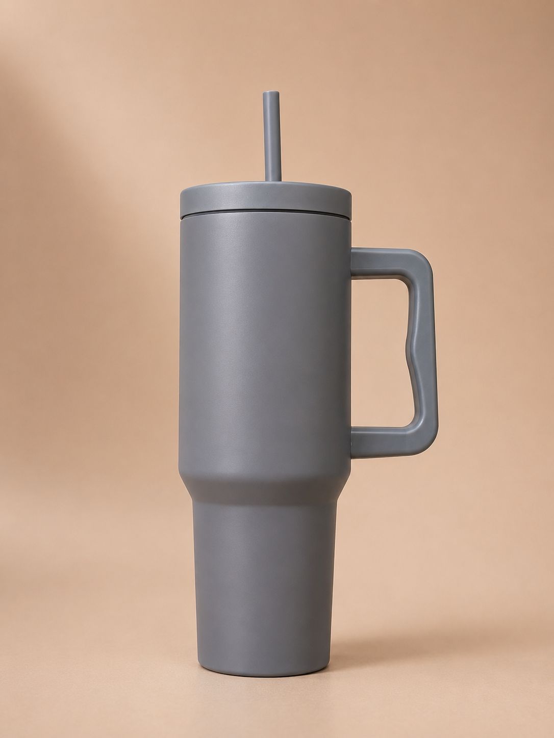 YUFUFUL SipAura™ Insulated Travel Tumbler with Handle & Straw | Storm Grey | 1200ml