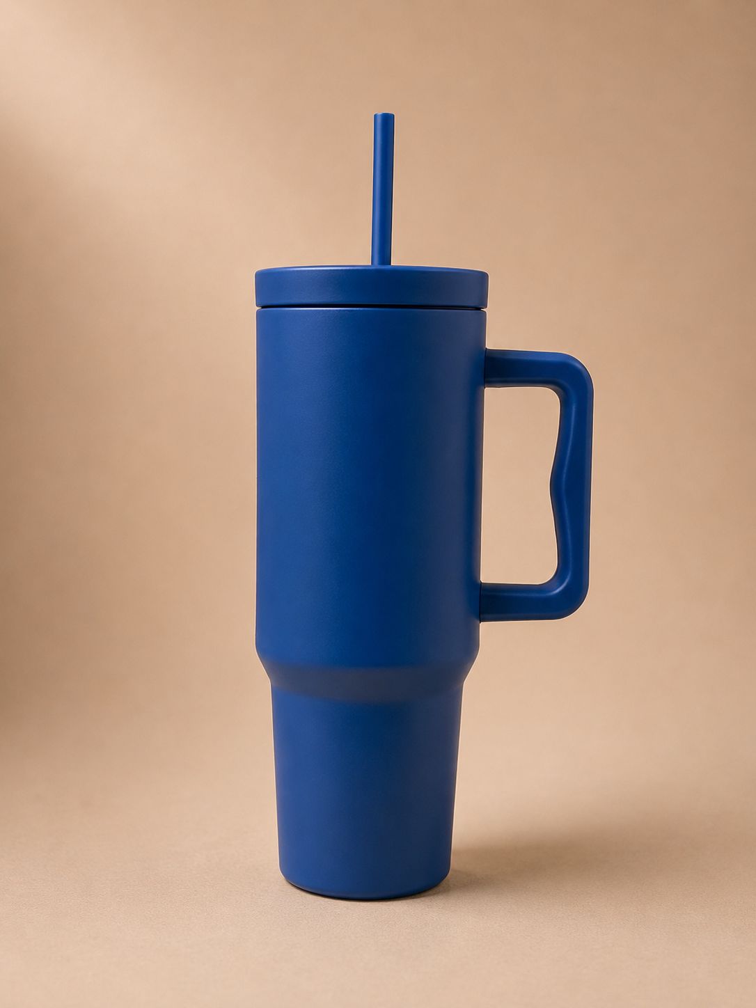 YUFUFUL SipAura™ Insulated Travel Tumbler with Handle & Straw | Arctic Blue | 1200ml