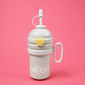 YUFUFUL SweetSip™ Insulated Kids Bottle with Straw & Handle | Storm Grey | 700ml